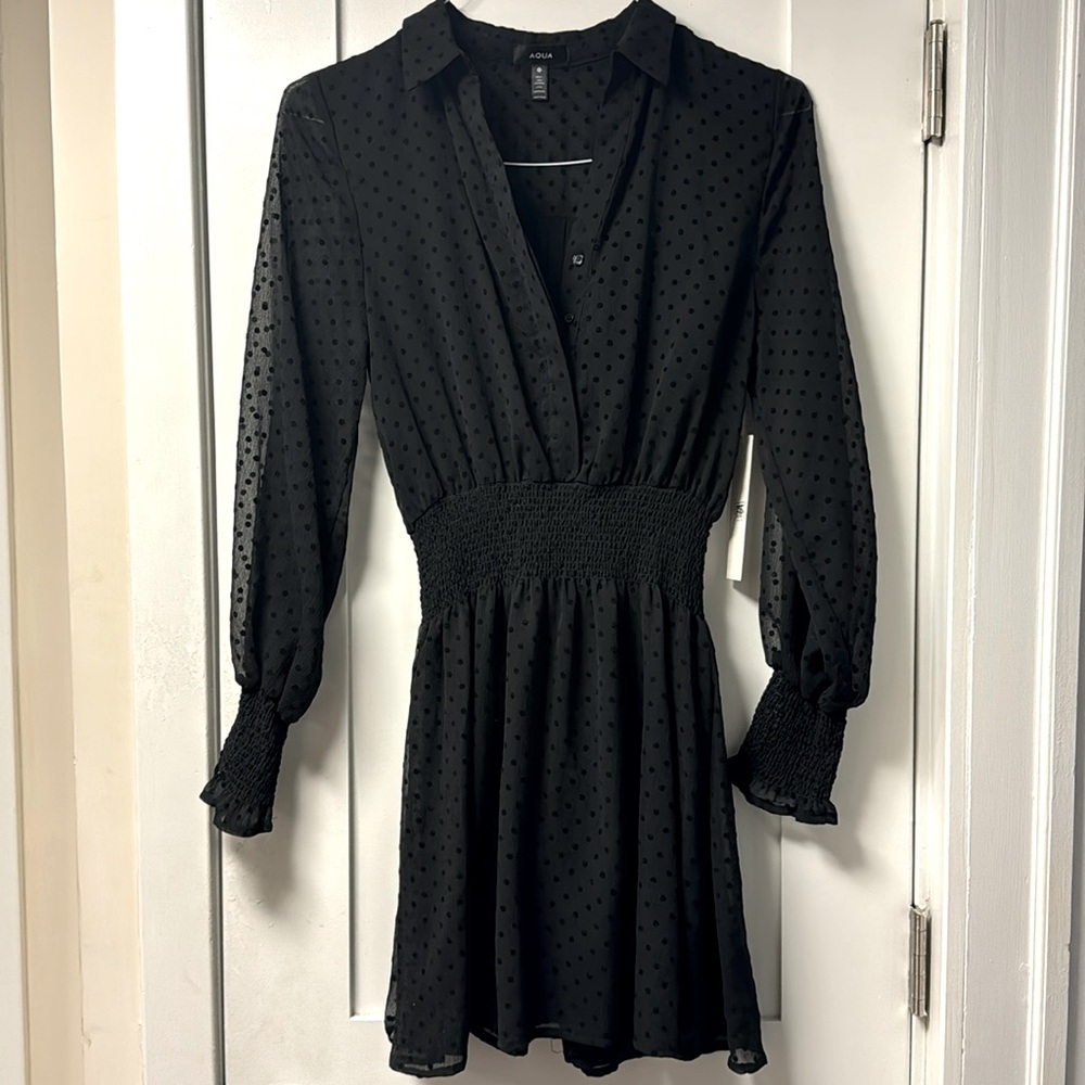Aqua Dress, size XS, above the knee length.